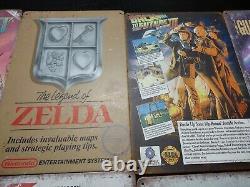 10 NES Tin Metal Sign Lot Video Games Man Cave Vintage Zelda