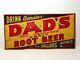 14x28 Original Vintage Dad's Root Beer Soda Pop Tin Sign General Store Pharmacy