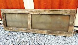 1910s Antique vtg 58 DENTIST Trade Sign Sand Painted TIN Primitive Wood Frame