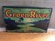 1919 Green River Soda Sign Embossed Tin Metal Prohibition 19 Chicago Vintage