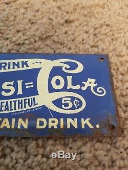 1920s Drink Pepsi Cola Fountain Drink Tin Sign General Store Soda Pop Vintage
