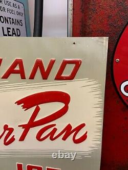 1950's PETER PAN Ice Cream Embossed Tin Advertising Sign
