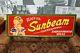 1950s-60s Vintage Sunbeam Bread At Its Best Tin Advertising Embossed Sign