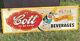 1950s Cott Beverages Ginger Ale Advertising Embossed Tin Sign