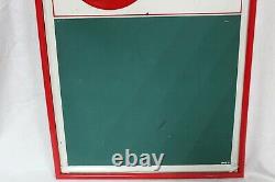 1950s Coca-Cola Tin Advertising Chalkboard Menu Vintage Sign AM17