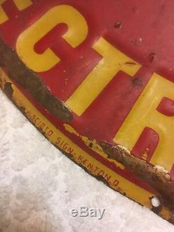1950s Medallion Home Live Better Electrically Vintage Painted Steel/Tin Sign
