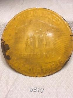 1950s Medallion Home Live Better Electrically Vintage Painted Steel/Tin Sign