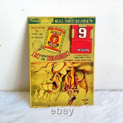 1950s Vintage Arjun Krishna Champaphool Ghee Advertising Tin Sign Board Calendar