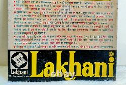 1950s Vintage Bhagavad Gita Summary Lakhani Footwear Advertising Tin Sign Board