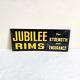 1950s Vintage Jubilee Rims Automobile Advertising Tin Sign Board Collectible S64