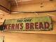 1950s Vintage Kern's Bread Old Country Store Tin Sign 8x30 Inches