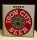 1950s Vintage Iron City Beer Tin-over-cardboard Sign T. O. C. Pittsburgh Brewing