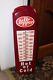 1960-70s Vintage Dr Pepper Soda Advertising Hot Or Cold Tin Thermometer Sign