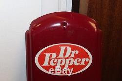 1960-70s Vintage Dr Pepper Soda Advertising HOT or Cold Tin Thermometer Sign