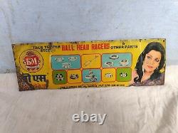1960s Vintage BM Limited Ball Head Racers & Other Parts Adv. Tin Sign Board