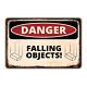 1 Pc Retro Metal Tin Wall Warning Sign High Voltage Danger Zone Plaque Vintage