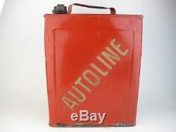 24790 Old Vintage Garage Tin Can Sign Advert Oil Globe Pump 2 Gallon Autoline