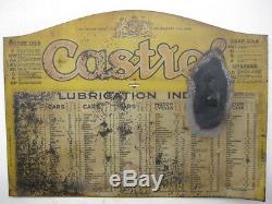 24896 Old Vintage Garage Sign Tin n0t Enamel Gas Oil Petrol Pump Globe Castrol