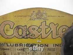 24896 Old Vintage Garage Sign Tin n0t Enamel Gas Oil Petrol Pump Globe Castrol