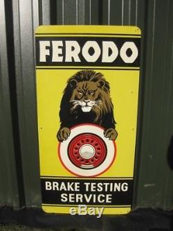 26875 Old Vintage Garage Sign Tin N0t Enamel Ferodo Brake Service Tire Tyre gas