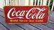 29 Vintage 1946 Drink Coca-cola Sold Here Ice Cold Metal Tin Sign Canada