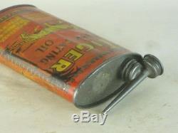 31558 Old Vintage Bicycle Cycle Tin Can Advert Oil Oiler Bike Shop Sign Tiger