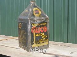 32089 Old Vintage Garage Tin Can Sign Advert Oil Globe Pump Pyramid Redline