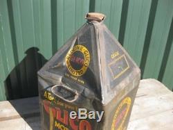 32089 Old Vintage Garage Tin Can Sign Advert Oil Globe Pump Pyramid Redline