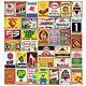 35 Pieces Reproduced Vintage Tin Signs, Gas Oil Retro Advert Antique Metal Si