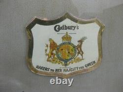 46040 Old Vintage Antique Pub Mirror Shop Sign Cadbury's Chocolate Tin Enamel