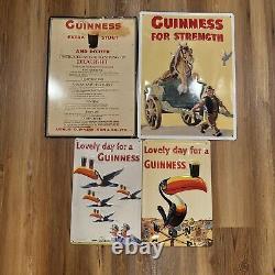 4 pub wall decor Guinness for strength Beer Irish metal tin sign