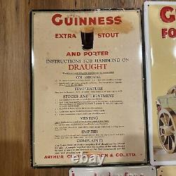 4 pub wall decor Guinness for strength Beer Irish metal tin sign