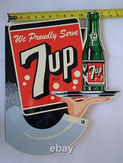 7Up Double sided Tin Flange Sign