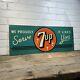 7up 1940 Vintage Advertising 7up Metal Tin Sign 28x 11 Seven Up