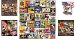 8x12 Inch Vintage Tin Sign Set Antique Decorations for Garage & Office Walls