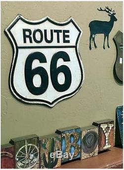 Adorox US Route 66 SHIELD Tin Art Sign Man Cave Bar Garage Retro Vintage Decorat