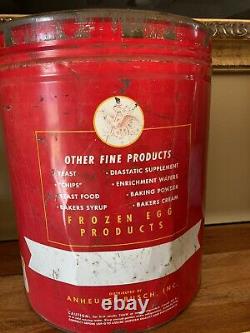 Antique Vintage Anheuser Busch Prohibition Era Bud Frozen Egg Tin Can