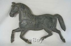 Antique Vintage Folk Art Tin Zinc Horse Trade Sign Weathervane Salesman Sample