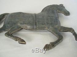 Antique Vintage Folk Art Tin Zinc Horse Trade Sign Weathervane Salesman Sample