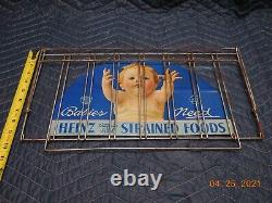 Antique Vintage General Store Heinz 57 Baby Food Counter Display Tin Litho Sign