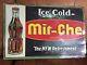 Antique Vintage Mit Che Tin Embossed Soda Sign Country Store