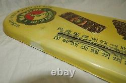 Antique Vintage Rare PARODI Cigars Advertising Tin Thermometer works