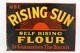 Antique Vintage Rising Sun Flour Tin Advertising Sign Free Ship