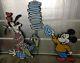 Antique/vintage Disney Mickey Mouse & Goofy Huge Tin Figures/signs Very Rare