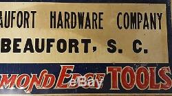 Beaufort South Carolina Tin Sign, Vintage