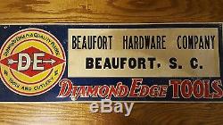 Beaufort South Carolina Tin Sign, Vintage