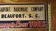 Beaufort South Carolina Tin Sign, Vintage Free Shipping With Full Price Offer