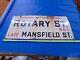 Borough Of Southwark Metal Tin Sign Rotary St. Late Mansfield Vintage Porcelain