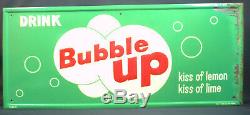 Bubble Up Soda Cola Beverage Advertising Tin Metal Vintage Sign
