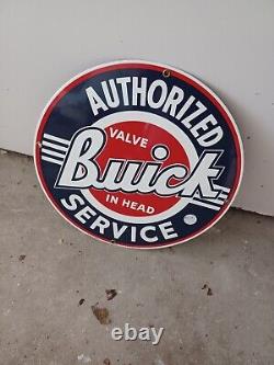 Buick Valve in Head Authorized Service Retro Metal Tin Sign